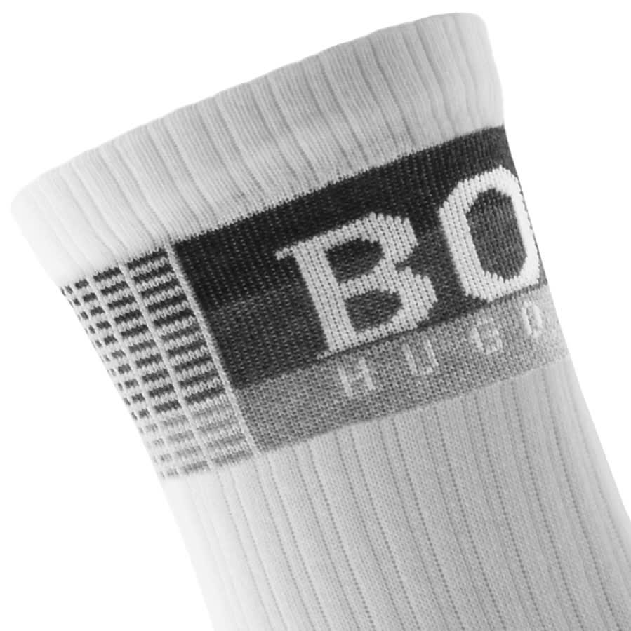 Alternative Image for ProductBOSS Rib Check Socks White3